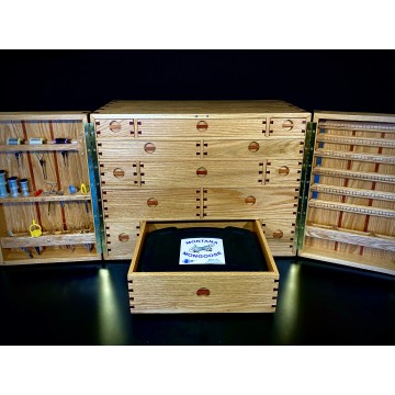 Maple Fly Tying Cabinet